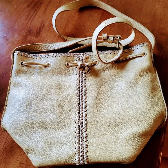 The Sak Yellow Ivy Drawstring Crossbody/Shoulder Bag - Picture 3 of 8